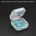 thumbnail image 5 of Unique Bargains 38x18mm Plastic Square Clear Storage Container Box with Lid, 12 Pack, 5 of 5