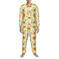 thumbnail image 3 of Lsque Autumn Theme Pattern Long Sleeve Pajama Set for Men - Soft 2-Piece Sleepwear and Loungewear Set with Pockets, Comfy Nightwear-Small, 3 of 7