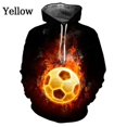 thumbnail image 3 of Sudadera con capucha con estampado 3D de fútbol para hombre, sudaderas holgadas informales a la moda para niños, sudaderas con capucha con patrón de fútbol genial, ropa de calle, 3 of 5