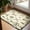 Natural Linen, variant on Phantoscope Retro Distressed Area Rug — Low-Pile Living Room Rug, 5' x 7', Classic Blue