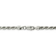 thumbnail image 3 of 925 Sterling Silver Diamond Cut 3.5mm Solid Rope Chain w/ Lobster Clasp - 18", 3 of 5