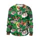 thumbnail image 1 of Chándal de cuello redondo para hombre, sudaderas con gráfico de mascotas Kawaii, ropa de calle Y2K, ropa de día de San Patricio, 1 of 4