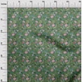 thumbnail image 3 of oneOone Viscose Chiffon Green Fabric Floral Craft Projects Decor Fabric Printed By The Yard 42 Inch Wide, 3 of 4
