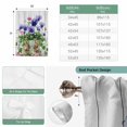 thumbnail image 6 of Spring Easter Tie Up Curtains 45 Inches Long, Kitchen Window Curtains Over Sink, Purple Floral Summer Botanical Vintage Small Window Curtains Shade Balloon Curtains Valances for Bedroom/Cafe 34"x45", 6 of 8
