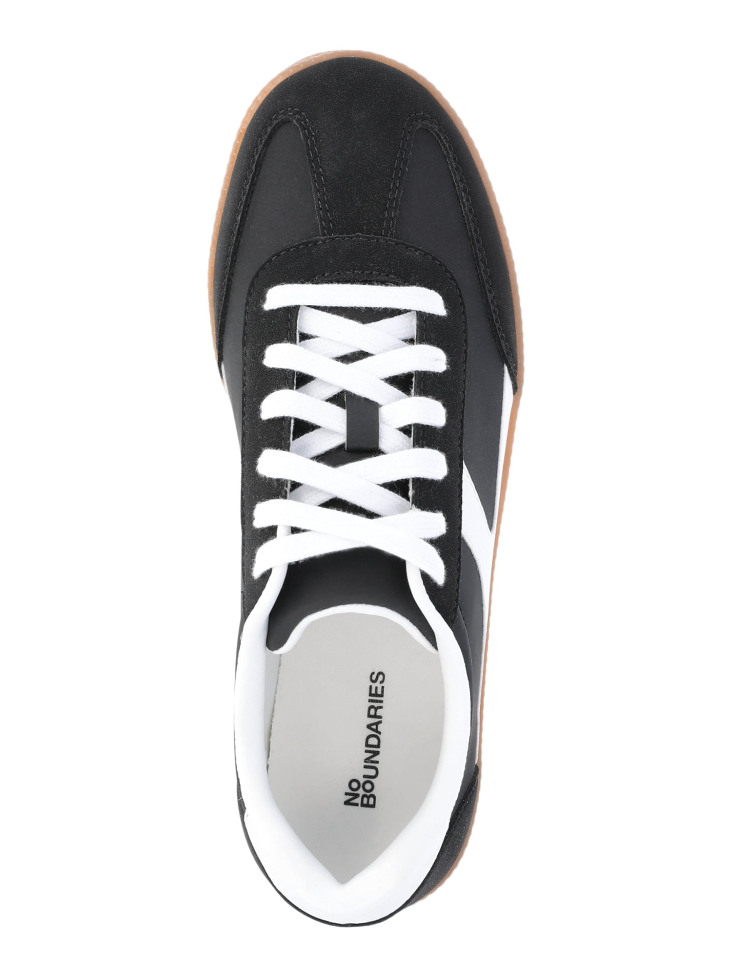 No Boundaries Women's Lace Up Sport Sneakers, Wide Width Available