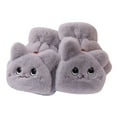 thumbnail image 5 of Bmisegm Warm Gloves for Women Convertible Mitten Style Cat Accent Touchscreen Button Detail Cold Weather Gloves Grey One Size, 5 of 5