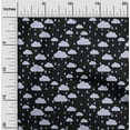 thumbnail image 1 of oneOone Cotton Poplin Fabric Raindrop & Clouds Nature Fabric Prints by Yard 42 Inch Wide, 1 of 4