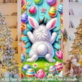 thumbnail image 1 of CaiYueKe Easter Door Curtain Spring Holiday Decorations Bunny Egg Pattern Party Supplies Wall Hanging Decorative Banner for Home Indoor Outdoor Festival Celebration, 1 of 9