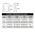 thumbnail image 5 of Thermal Underwear Set for Men Long Johns Basic Layer Top Bottom for Cold Weather, 5 of 5