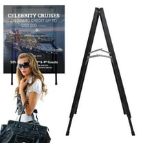 Xianers Display Stand , Aggravate Art Painting Display Easel Stand - Portable Adjustable Aluminum Metal Artist Easel , Extra Sturdy for Table-Top/Floor Painting, Drawing, and Displaying, Black
