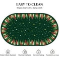 thumbnail image 4 of Oval Christmas Tablecloth 60x84 Inch, Green Xmas Holiday Christmas Tree Table Cloths Oval, 4 of 7