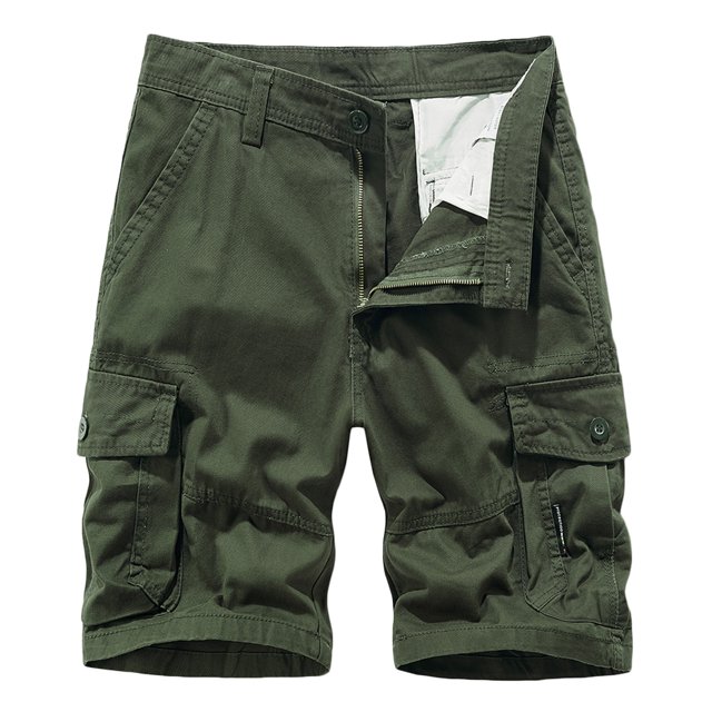 Birdeem Mens Summer Fashion Outdoors Casual Solid Color Button Multi-Pocket Sport Shorts Pants