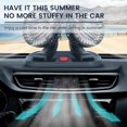 thumbnail image 4 of Electric Car Fan 2 Speed Adjustable Dual Head Car Cooling Fans 360 Rotatable Car Dashboard Fan, 4 of 10