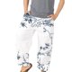 thumbnail image 1 of Pantalones largos para hombre, bombachos de moda, pantalones estampados elásticos sueltos para playa Athleisure Odeerbi ODB-2, 1 of 3