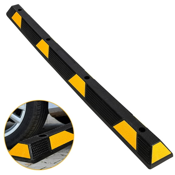 Kselythan Curb Parking Garage Floor Stopper,72 Inch Extra Wide Rubber Parking Lot Stopper, for Vehicles Truck Driveway, Protect Pumpers from Cars Trucks