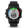 Garmin Fenix 5S Plus Sapphire Smart Watch, Black with Black Band