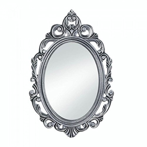 Silver Royal Crown Oval Mirror, Wood By Accent Plus from ...