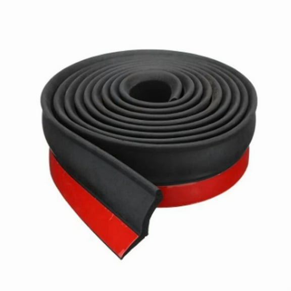 5m Garage Rolling Gate Bottom Sealing Strip Door Side Bottom Waterproof Rubber Dust-Proof Anti Rat Door God Stopper,1 x Garage door barrier,Black