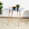 thumbnail image 1 of FurnitureR Square Moderne Salle à Manger Table, Grey, 1 of 8