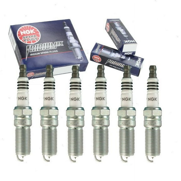 6 pc NGK Iridium IX Spark Plugs compatible with Ford Transit-150 3.5L V6 2015-2019