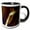 Black/White, variant on 3drose, Australia, Port Augusta, Smokestack, Coal-fired, Energy-au01 Pso0071 - Paul Souders, 11oz Two-tone Blue Mug