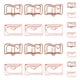 thumbnail image 4 of Clips de papel de letra de 20 piezas clips de papel de libro en forma de clips de papel prácticos clips de papel convenientes, 4 of 6