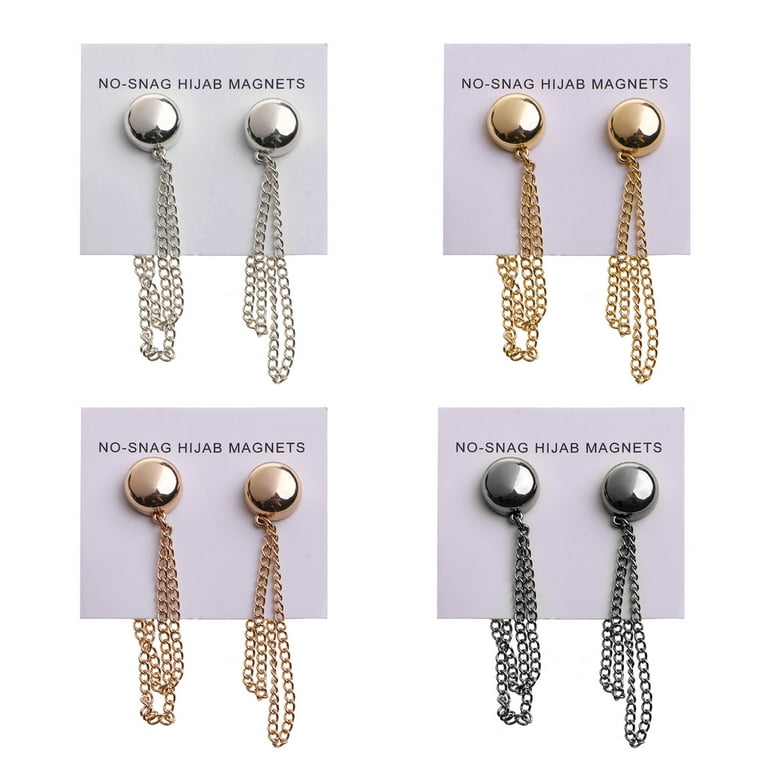 Magnet Brooch Hijab Accessory No Hole Coloured Magnetic Brooch Pin