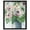Black Frame, variant on Flowers from my Garden Shadowbox Print Western Floral Art by Art Remedy, White Frame, 24 x 30