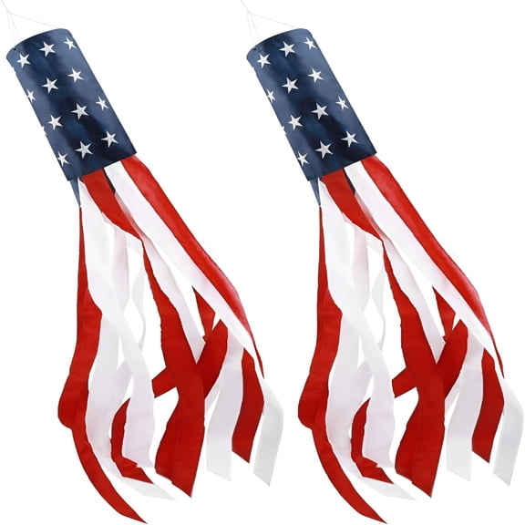 HBMYN th of July Decorations Wind Sock40 Inch Socks for Outside Heavy DutyAmerican Red