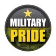 thumbnail image 1 of Beistle BT053 2 in. Patriotic Military Pride Button, Multi Color, 1 of 1
