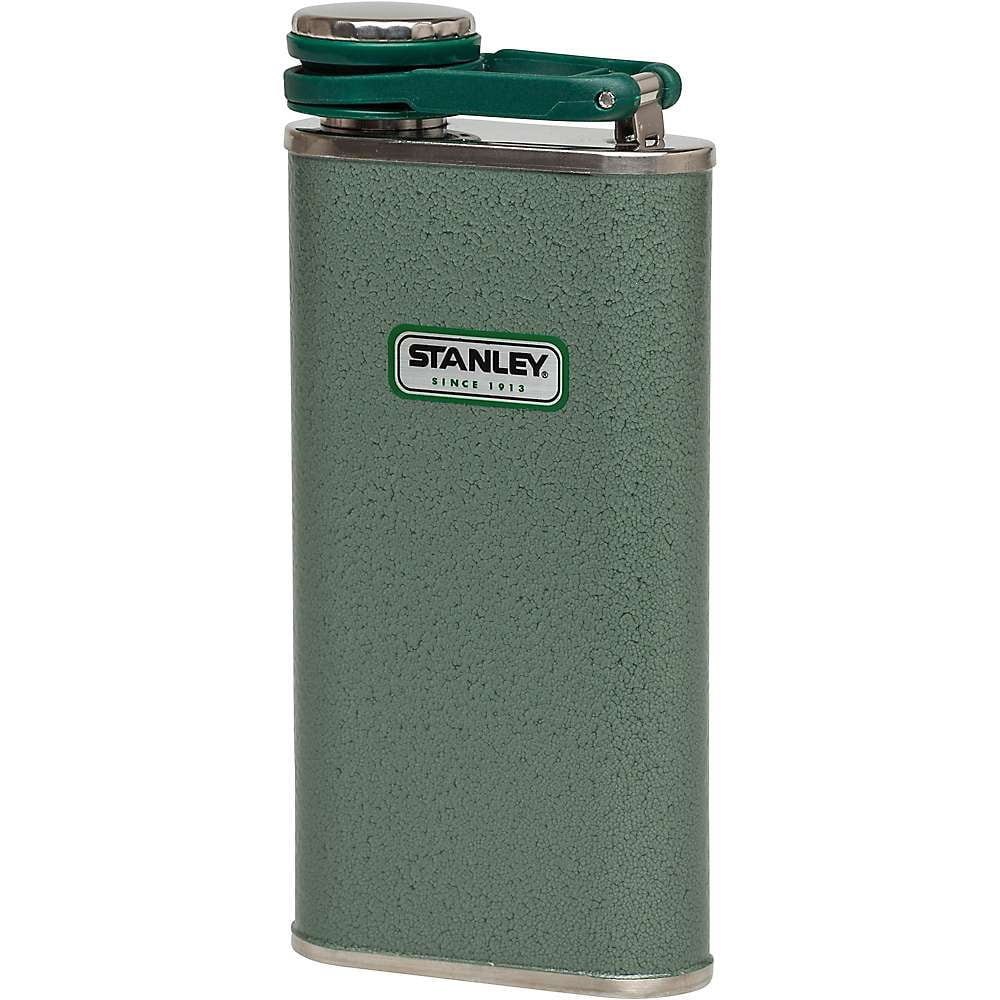 Stanley Classic Pocket Flask/Hip Flask in Hammertone Green for Spirits 0.23L/8oz 