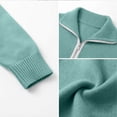 thumbnail image 5 of Atkumj Womens Lightweight Sweaters Stylish Half Zip Stand Collar Pullover Sweaters Casual Solid Color Long Sleeve Knitted Sweaters for Women XL, 5 of 9