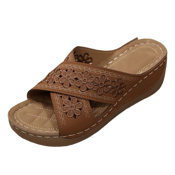 YLYL Women Platform Sandals Orthopedic Wedge Heel Open Toe Fashion Casual Summer Shoes