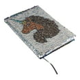 thumbnail image 2 of Afro Unicorn 7"x 9" Sequin Blank Diaries Journal, Multicolor, 2 Pack, 2 of 5