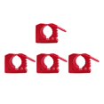 thumbnail image 3 of Miulika 4 Pieces Generic Quick Release Rubber Clamp Mount Kit Tool Organizer Parts Red, 3 of 9