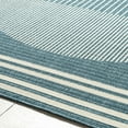 thumbnail image 5 of BoutiqueRugs Nabil Contemporary Area Rug - Outdoor Safe - Marine Blue, Light Silver, Slate Blue - 18" x 18" Sample, 5 of 12