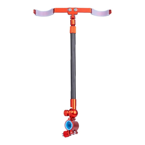 TTETTZ Boat Fishing Rod Holder Large Clamp Fishing Pole Holder for Yacht Canoe Dock Red