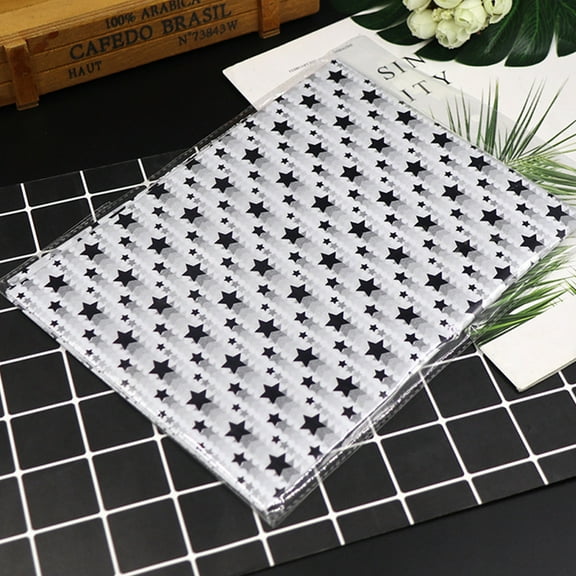 WHAMVOX 50 Sheets Star Design Wrapping Paper for Gifts Multicolor Craft Paper Perfect for Gift Wrapping