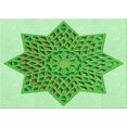 thumbnail image 1 of Ahgly Company Machine Washable Indoor Rectangle Transitional Jade Green Area Rugs, 2' x 4', 1 of 7