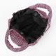 thumbnail image 2 of Bolso de hombro con diamantes de moda para mujer, bolso de mano de noche (rosa roja), 2 of 6
