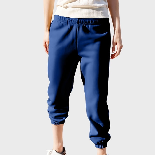 RXIRUCGD Leggings de Sport Amples Décontractés pour Femmes, Bleu, Taille : m