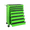 Green + Steel, variant on FENGFAN 20 Inch 7 Drawer Rolling Black Steel Tool Chest Ball Bearing Slides Lockable Swivel Casters 1 Pack