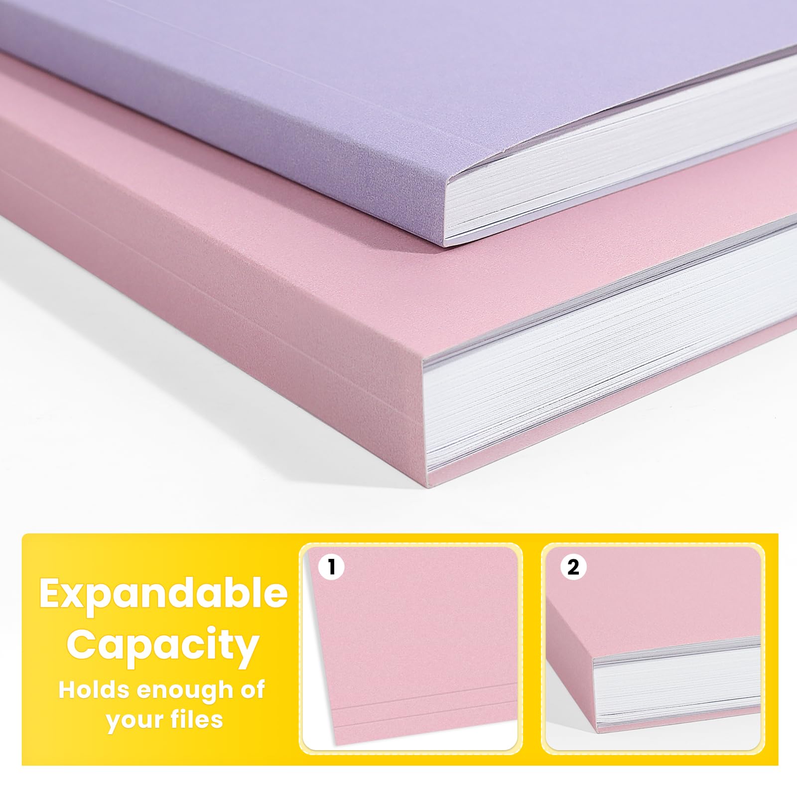 SUNEE Manila File Folders, Letter Size, 1/3-Cut, 100 Pack photo 5