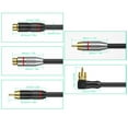 thumbnail image 5 of 2RCA Extension Cable Male to Female Stereo Sound Extender Cord Adapter, 5 of 13