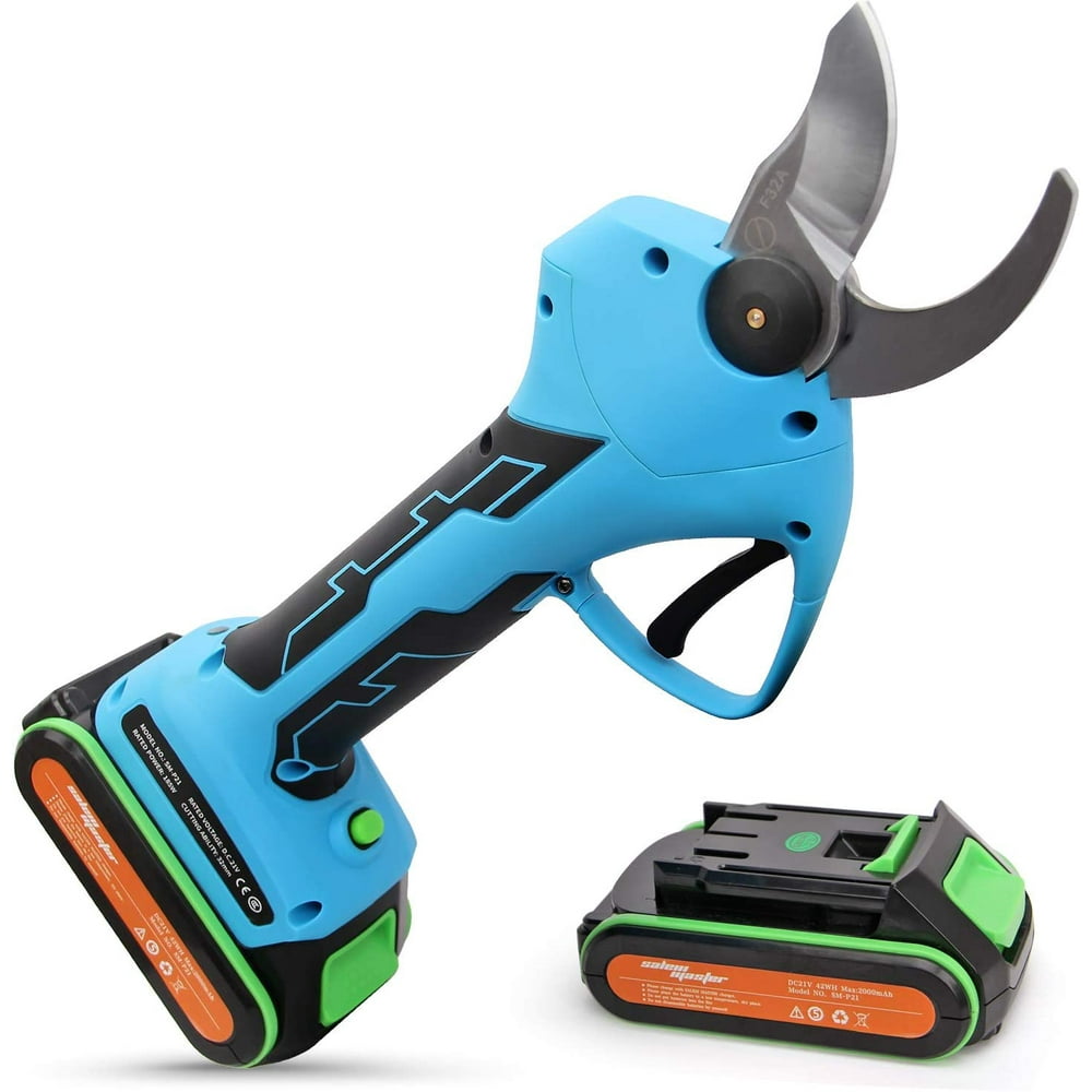 SALEM MASTER Electric Pruning Shears Battery Powered with 2 Pack 2Ah