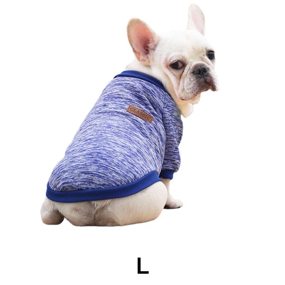 GASTROPOD Dog Clothes,Fashionable Look Dog Jacket,Simple Style Dog Accessories,Blue,L