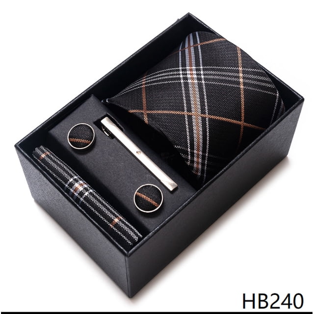 Conjunto de regalo de corbata para hombre, corbata formal de negocios, corbata de boda, reuniones de negocios, bodas