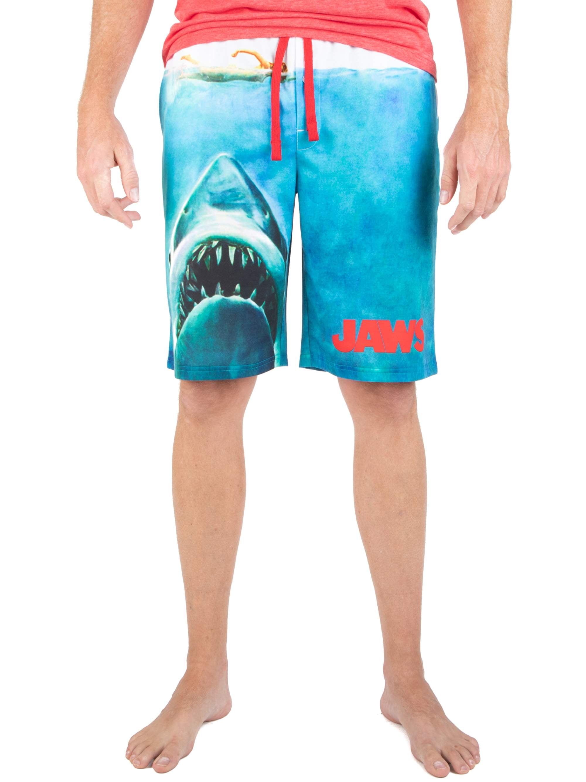 Jaws Mens Summer Board Shorts Swim Trunks Swimsuit Or Athletic Shorts with Pockets