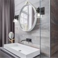 thumbnail image 5 of Beaumont Lane Seeded Glass Vanity Light in Black, 5 of 5