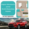 thumbnail image 5 of Sun Visor Replacement Fit For Toyota RAV4 2006-2012, OE: 74320-42501-B2 , Driver Left & Passenger Right Side, Sun Visor With Mirror -beige-left, 5 of 6